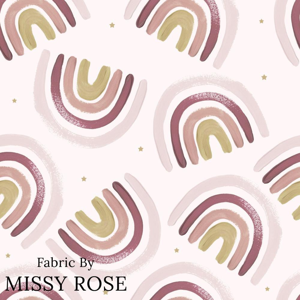 Design 495 Boho Rainbow Fabric – premium custom printed fabric for sewing | Fabric by Missy Rose