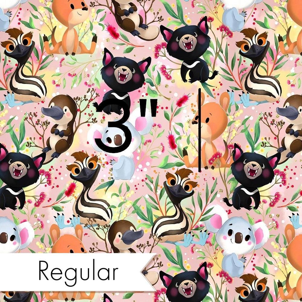 Design 496 Pink Australian Animal Fabric – made-to-order custom fabric by the metre | Fabric by Missy Rose
