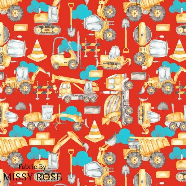 Load image into Gallery viewer, Design 5 - Construction Fabric - Fabric by Missy Rose Pre-Order
