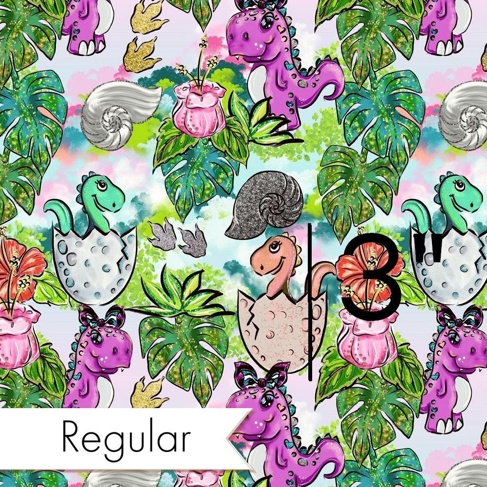 Design 500 Pink Dinosaur Fabric – custom printed pre-order fabric Australia | Fabric by Missy Rose