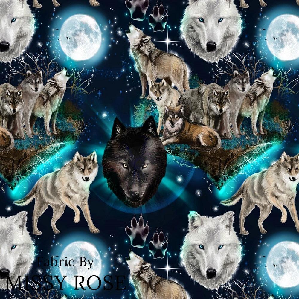 Design 501 Wolf Fabric – pre-order designer fabric Australia | Fabric by Missy Rose