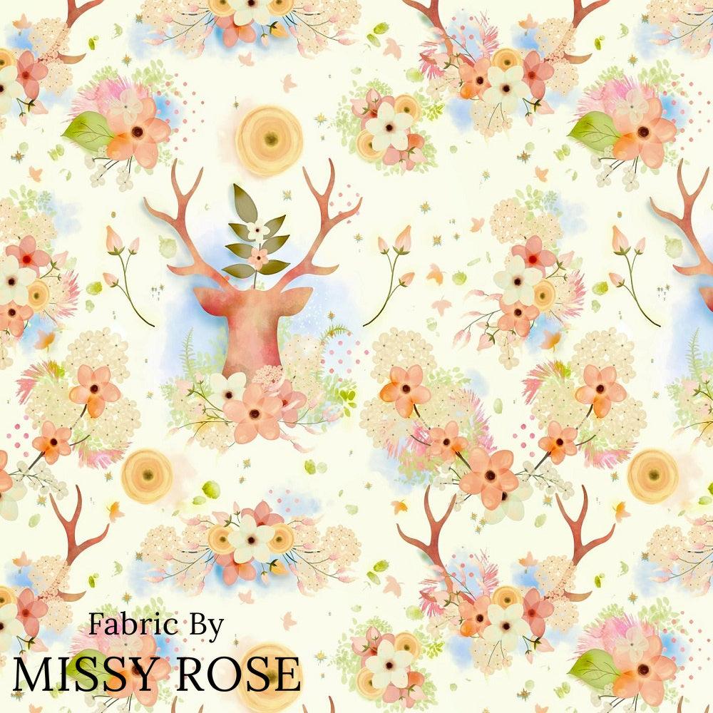 Design 502 Neutral Woodlands Fabric – custom printed pre-order fabric Australia | Fabric by Missy Rose