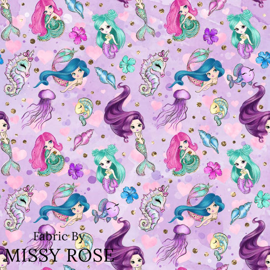 Design 503 - Purple Mermaid Fabric