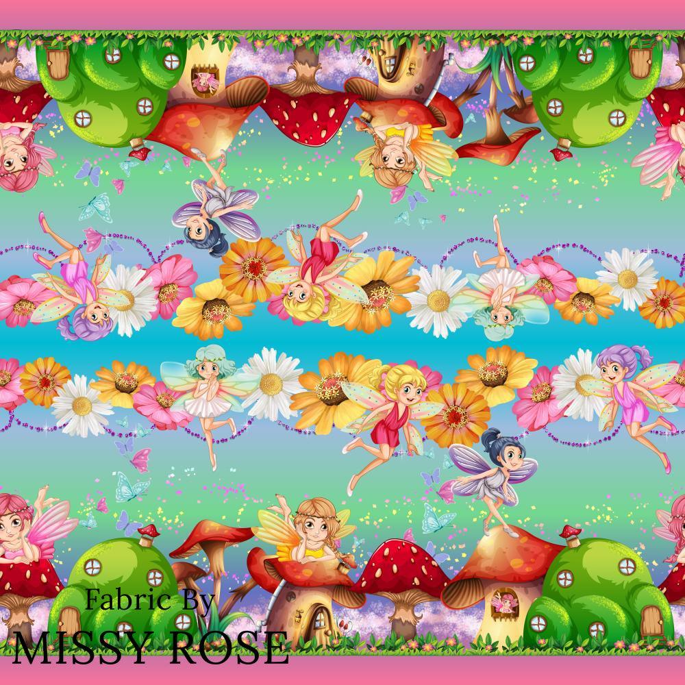 Design 507 Fairy Fabric – premium custom printed fabric for sewing | Fabric by Missy Rose
