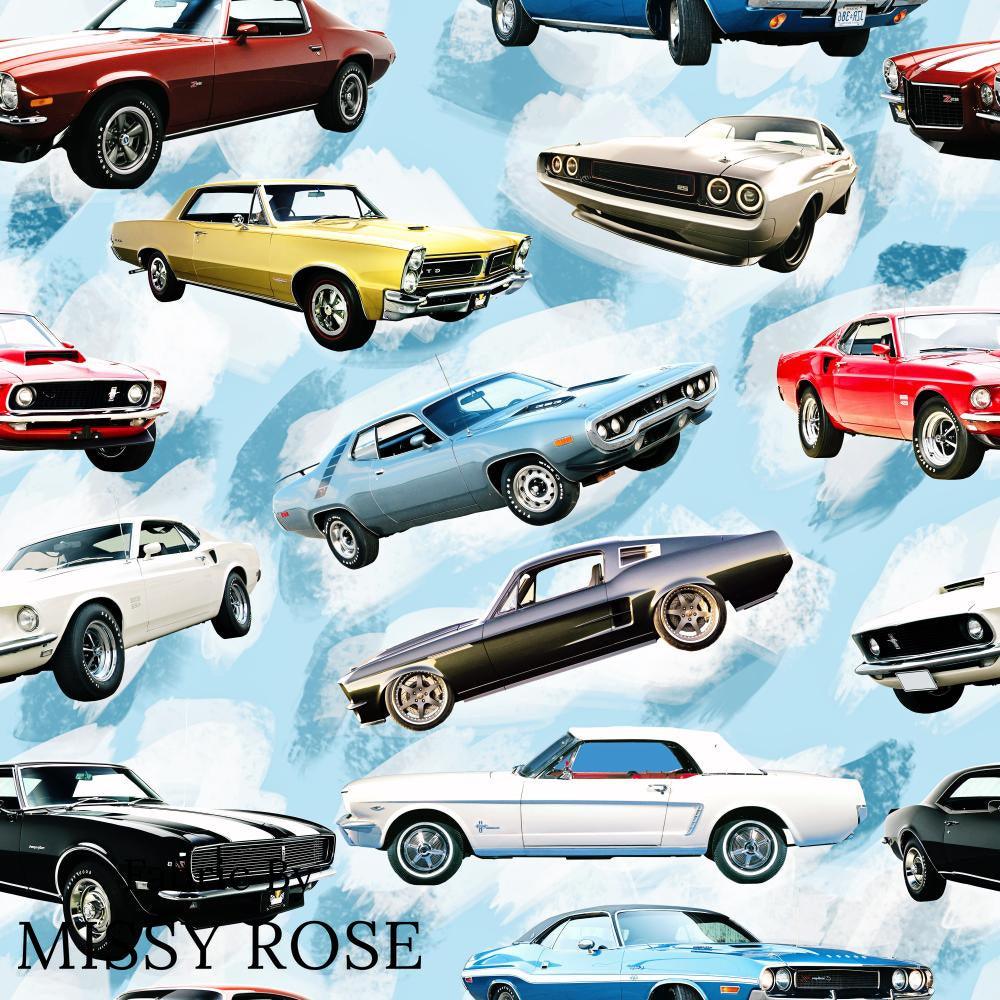 Design 509 Cars Fabric – made-to-order custom fabric by the metre | Fabric by Missy Rose