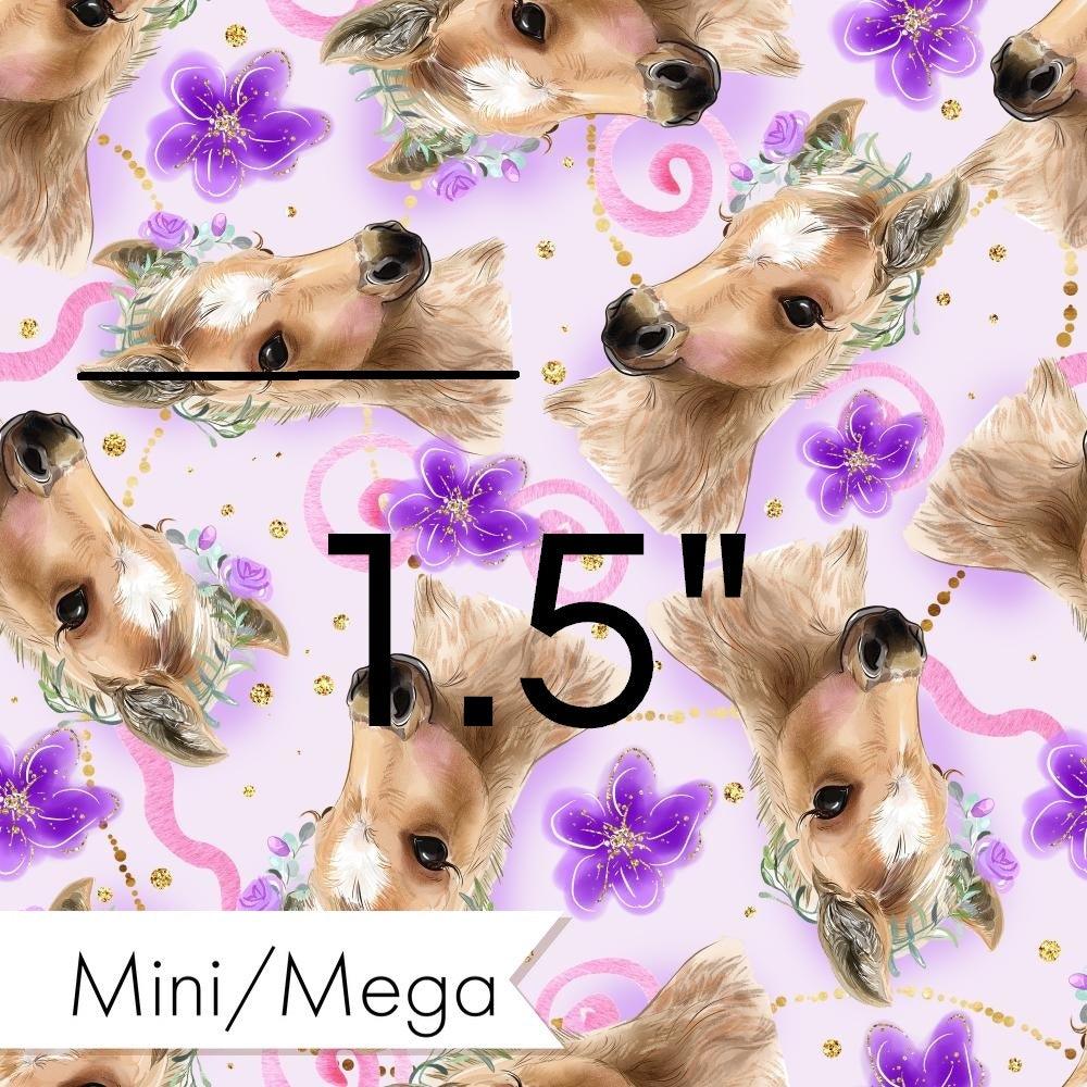 Design 513 Purple Horse Fabric – Australian custom printed fabric pre-order | Fabric by Missy Rose