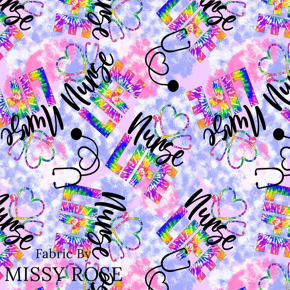 Design 515 Nurse Life Fabric – premium custom printed fabric for sewing | Fabric by Missy Rose