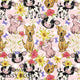 Design 522 - Pink Farm Fabric