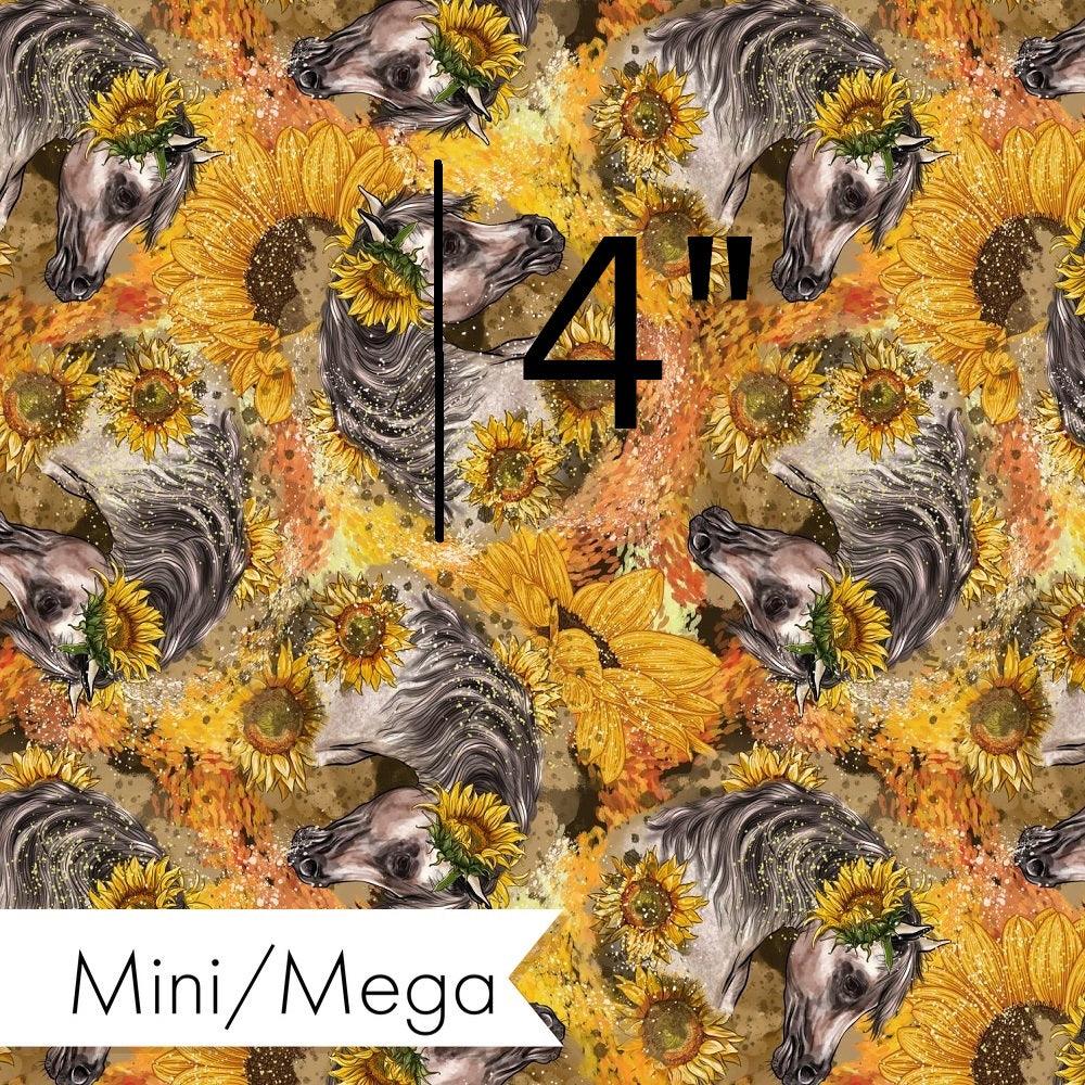Design 525 Sunflower Horse Fabric – made-to-order custom fabric by the metre | Fabric by Missy Rose