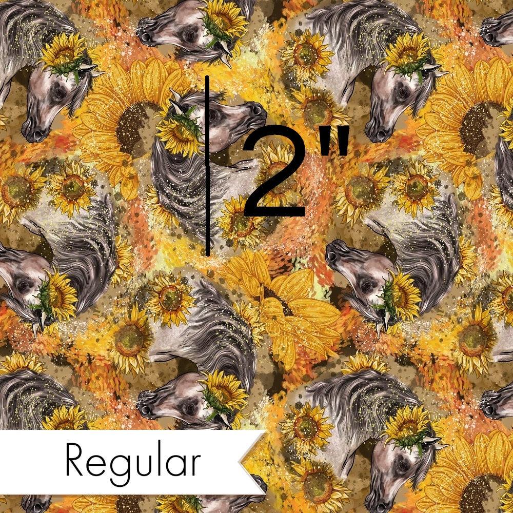 Design 525 Sunflower Horse Fabric – custom printed pre-order fabric Australia | Fabric by Missy Rose