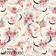 Design 533 - Floral Cow Skull Fabric