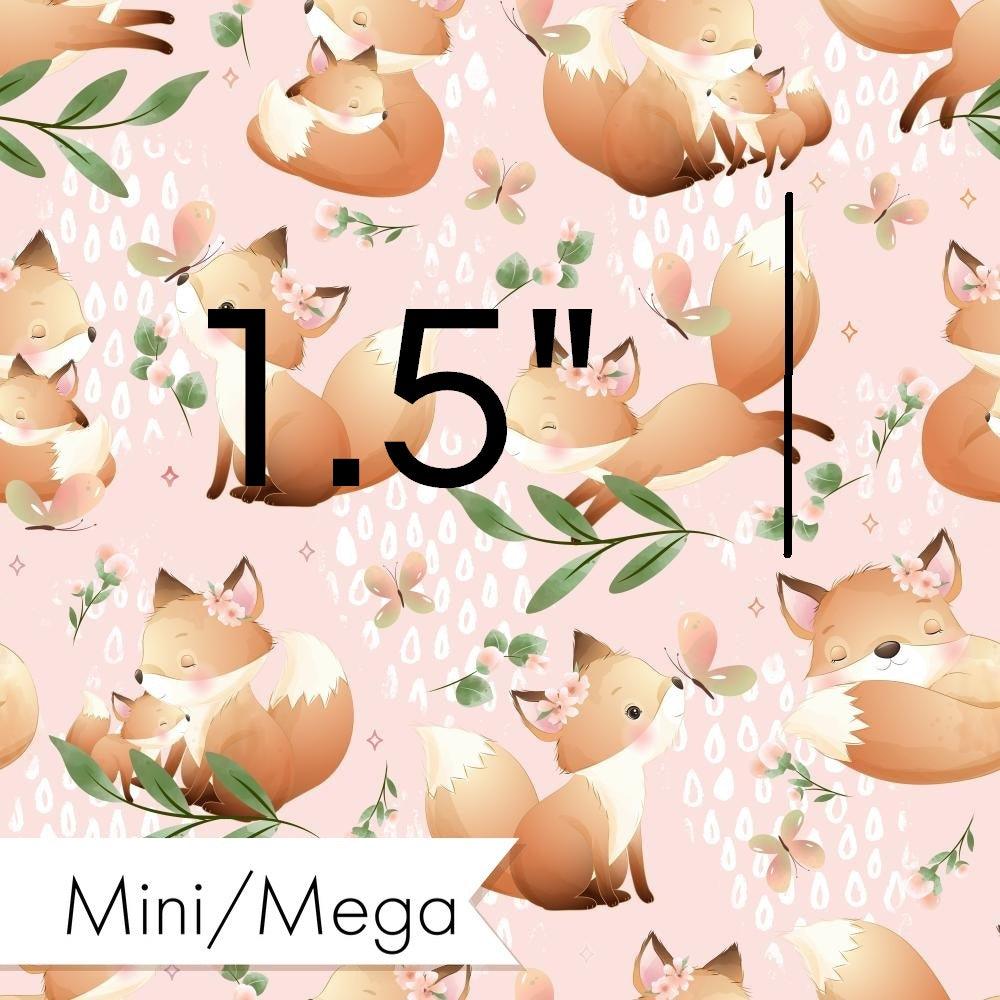 Design 535 Pink Fox Fabric – made-to-order custom fabric by the metre | Fabric by Missy Rose