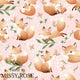 Design 535 - Pink Fox Fabric