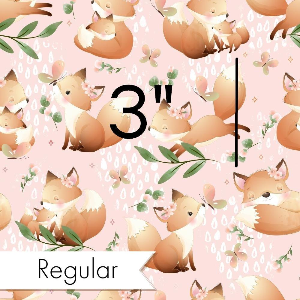 Design 535 Pink Fox Fabric – custom printed pre-order fabric Australia | Fabric by Missy Rose