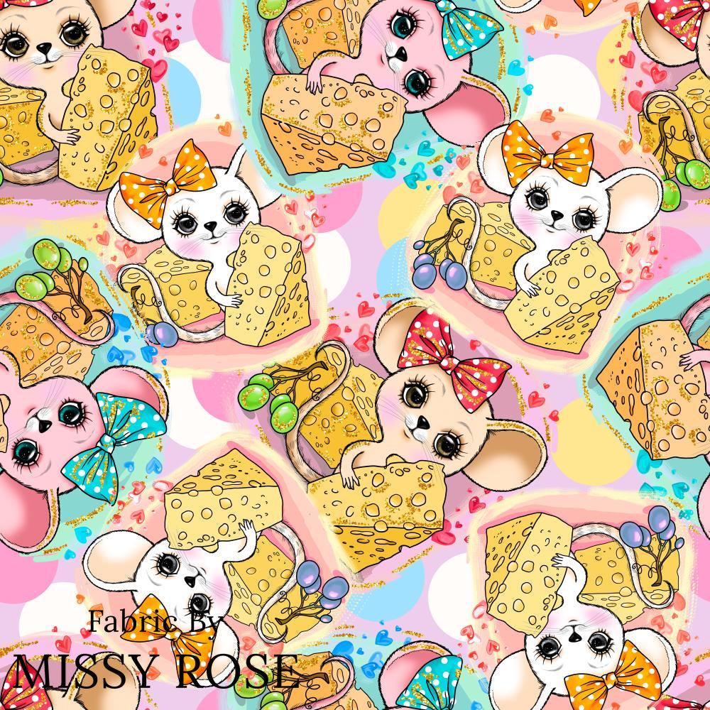 Design 537 Mouse Fabric – Australian custom printed fabric pre-order | Fabric by Missy Rose