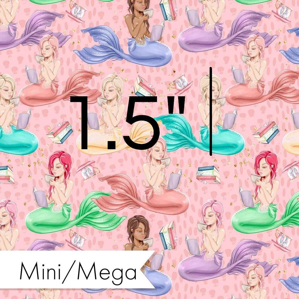 Design 539 Reading Mermaid Fabric – premium custom printed fabric for sewing | Fabric by Missy Rose