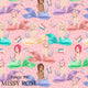 Design 539 - Reading Mermaid Fabric