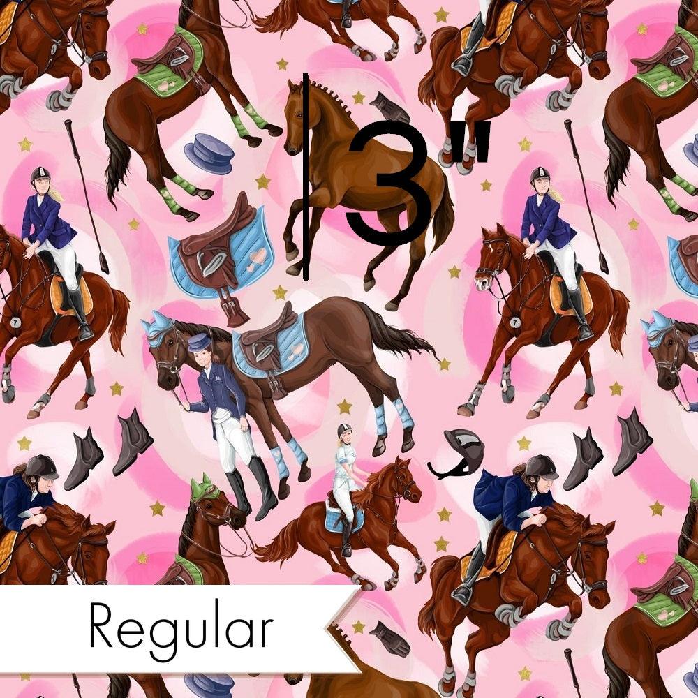 Design 550 Pink Horse Riding Fabric – pre-order designer fabric Australia | Fabric by Missy Rose