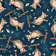 Design 553 - Navy Possum Fabric