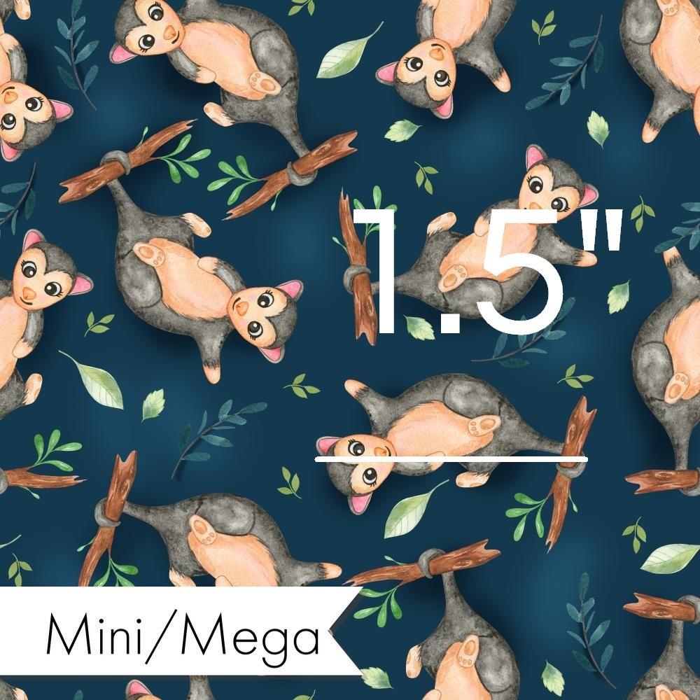 Design 553 Navy Possum Fabric – made-to-order custom fabric by the metre | Fabric by Missy Rose