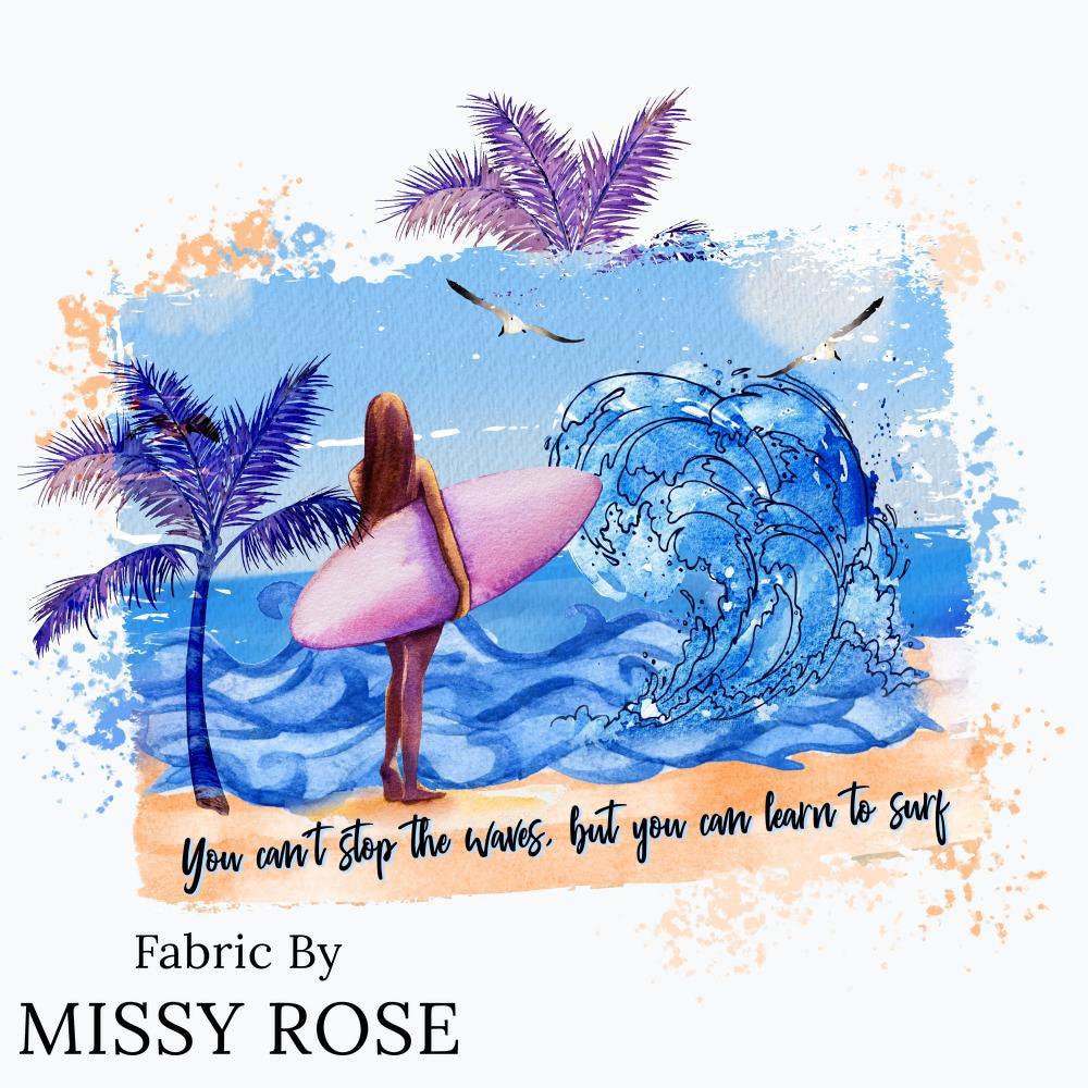Design 554 Panel Fabric – custom printed pre-order fabric Australia | Fabric by Missy Rose