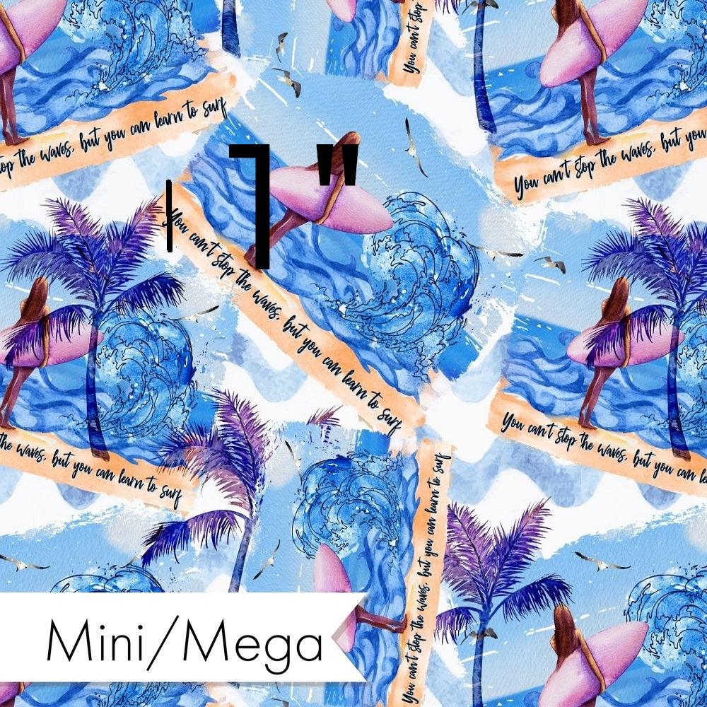 Design 554 Surfing Fabric – premium custom printed fabric for sewing | Fabric by Missy Rose