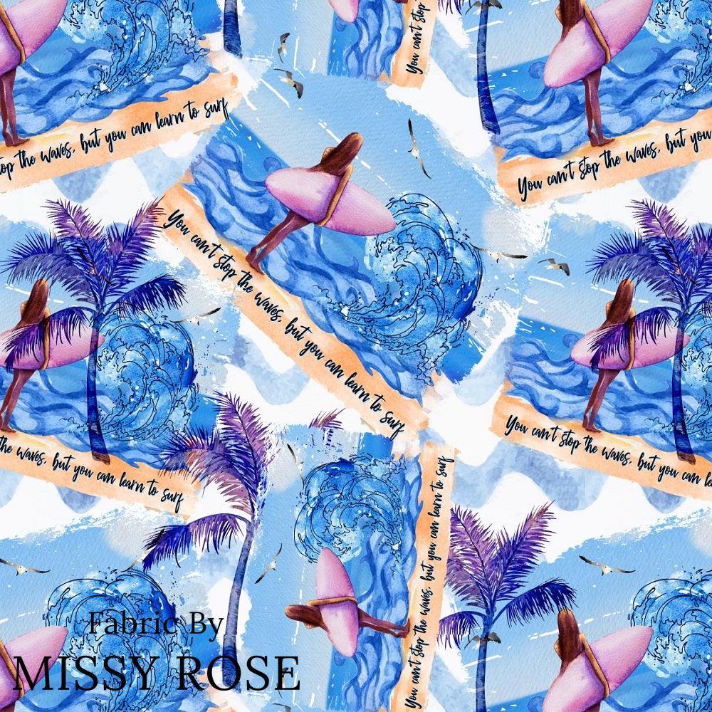 Design 554 Surfing Fabric – made-to-order custom fabric by the metre | Fabric by Missy Rose