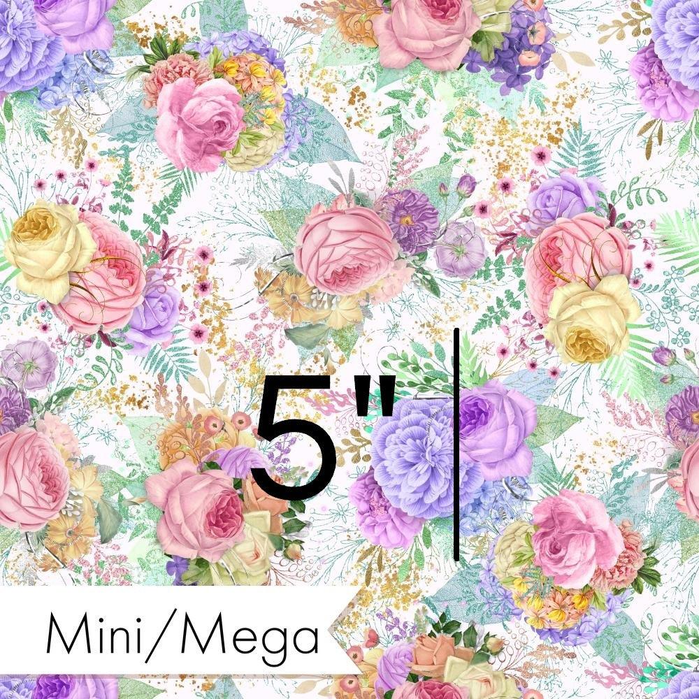 Design 558 Pastel Floral Fabric – custom printed pre-order fabric Australia | Fabric by Missy Rose
