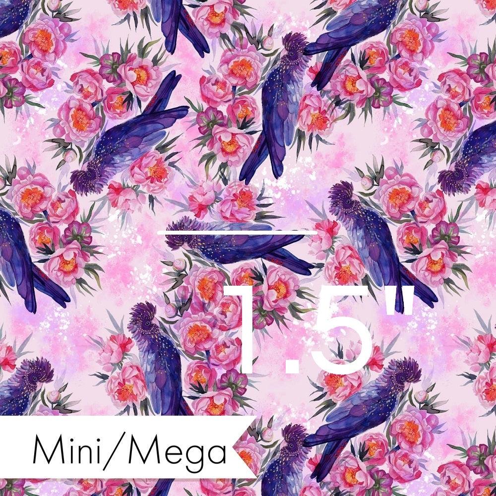 Design 559 Black Cockatoo Fabric – premium custom printed fabric for sewing | Fabric by Missy Rose