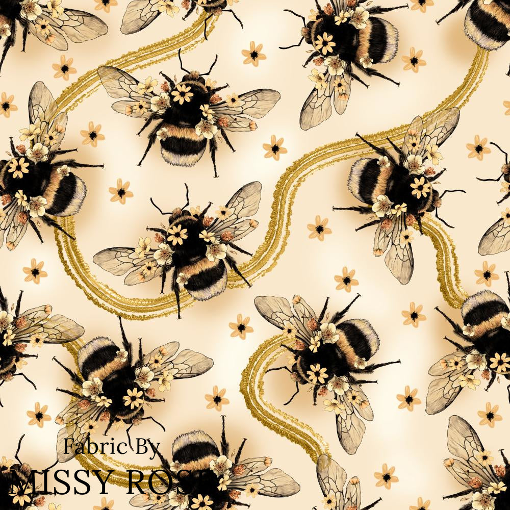 Design 56 - Yellow Bee Fabric