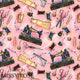 Design 560 - Pink Sewing Fabric