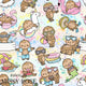 Design 566 - Summer Sloths Fabric