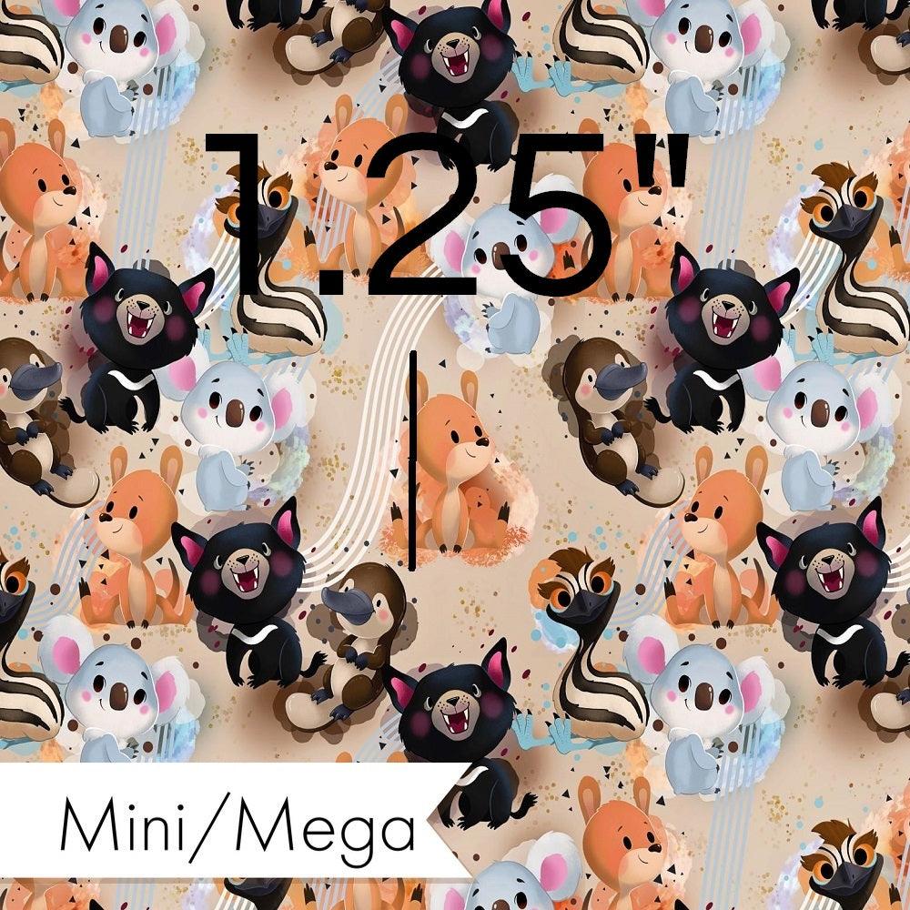Design 569 Neutral Aussie Animals Fabric – premium custom printed fabric for sewing | Fabric by Missy Rose