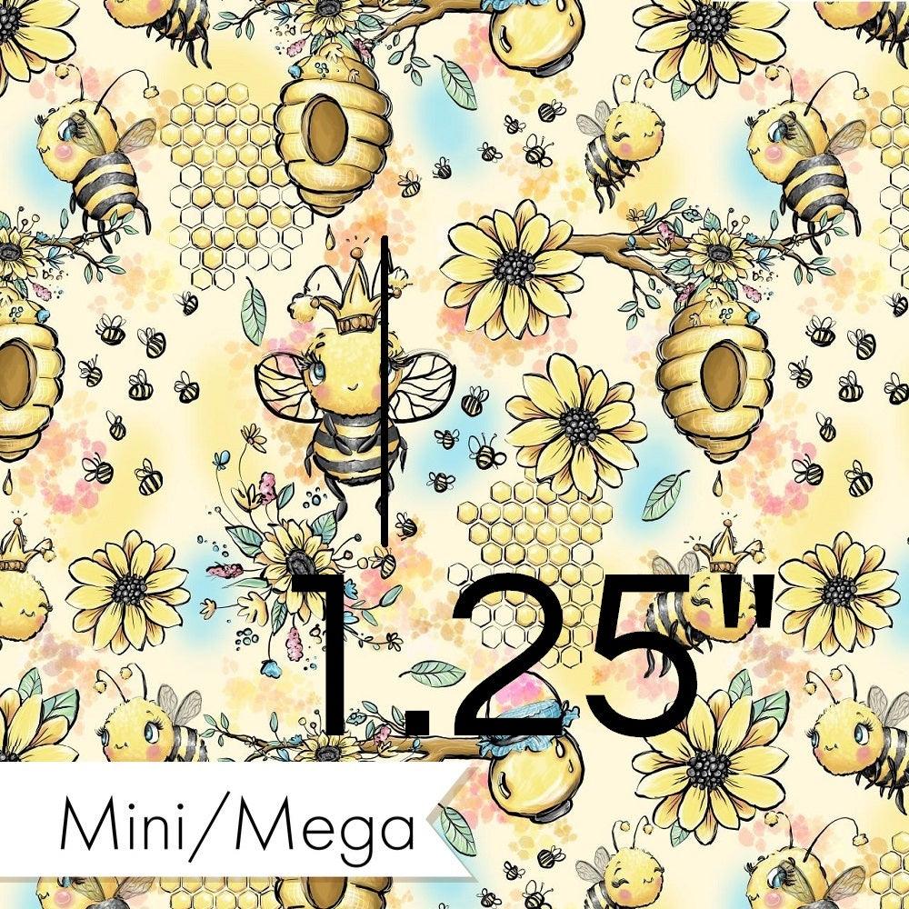 Design 573 Yellow Bee Fabric – made-to-order custom fabric by the metre | Fabric by Missy Rose