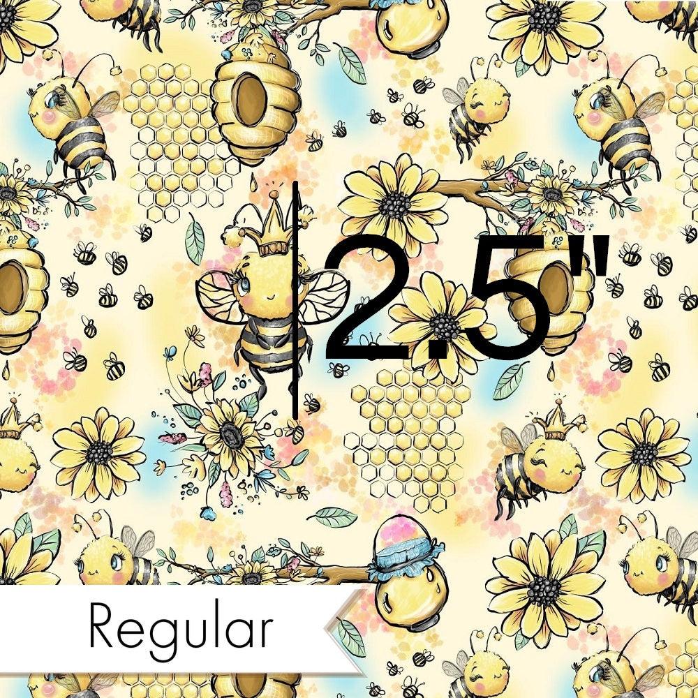 Design 573 Yellow Bee Fabric – custom printed pre-order fabric Australia | Fabric by Missy Rose