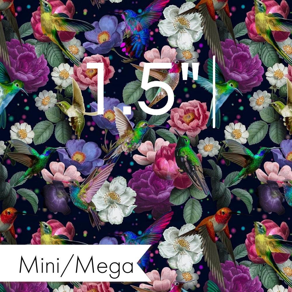 Design 574 Navy Hummingbird Fabric – premium custom printed fabric for sewing | Fabric by Missy Rose