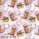 Design 576 - Purple Cowgirl Fabric