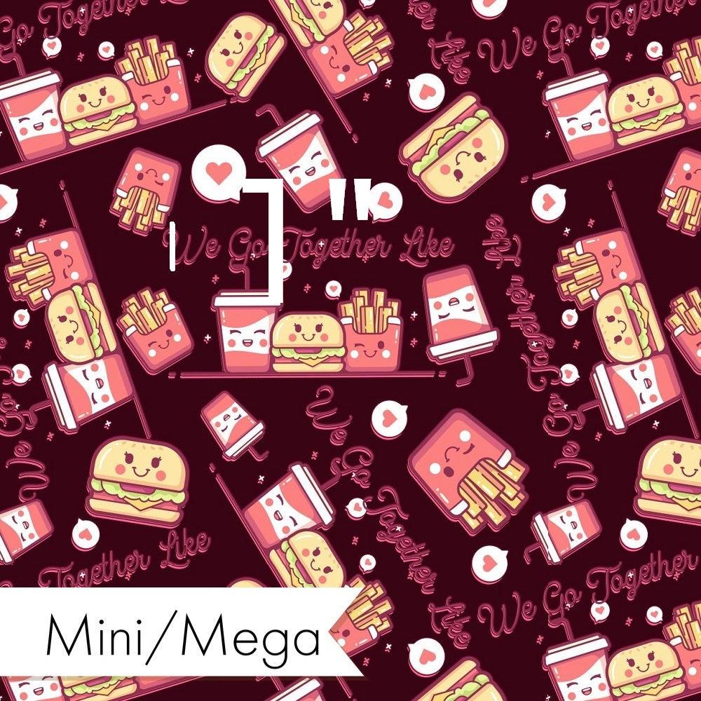 Design 577 Cute Foods Fabric – premium custom printed fabric for sewing | Fabric by Missy Rose