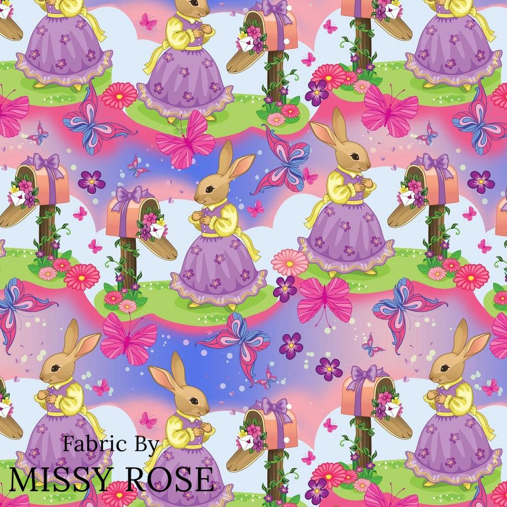 Design 584 Bunny Fabric – made-to-order custom fabric by the metre | Fabric by Missy Rose