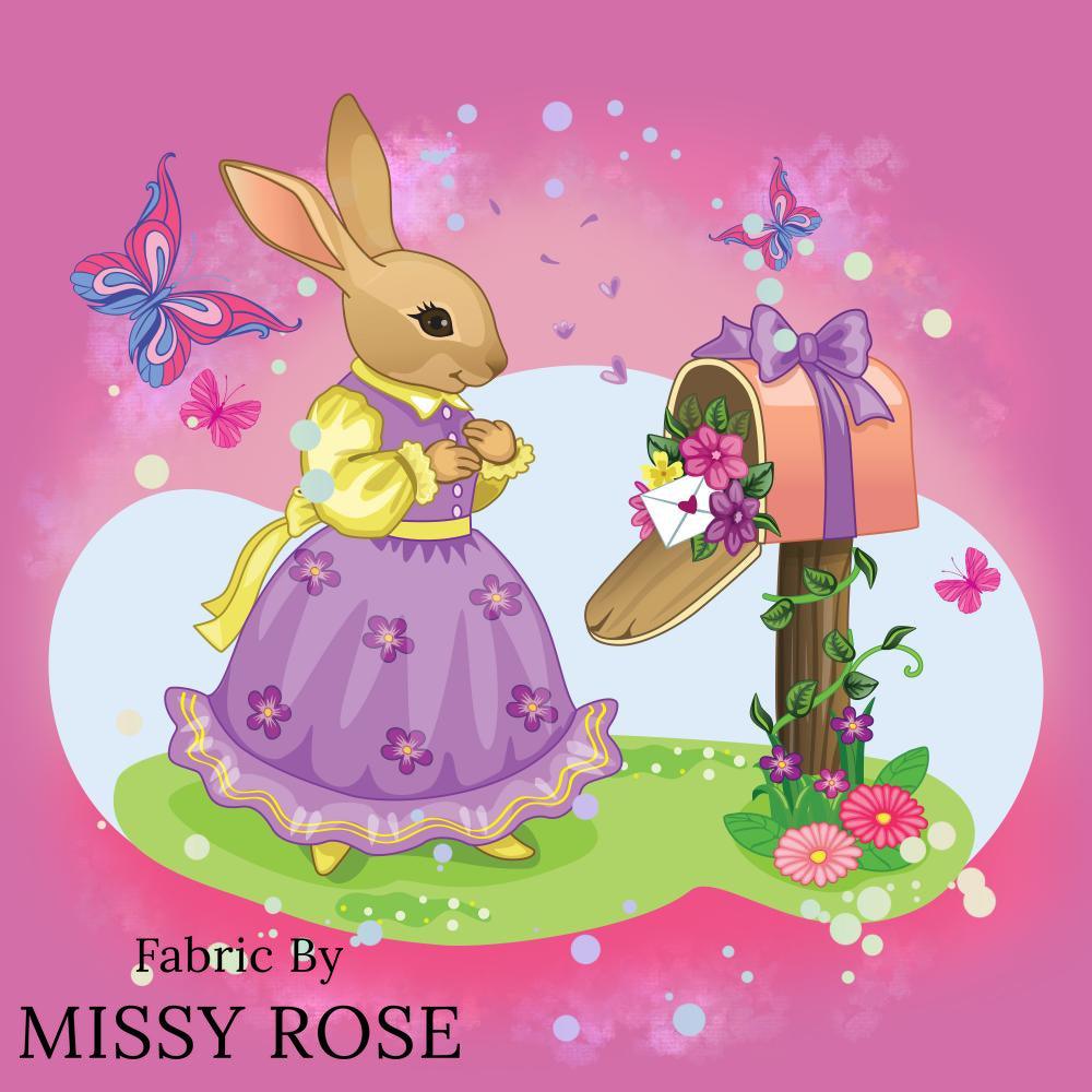 Design 584 Panel Fabric – custom printed pre-order fabric Australia | Fabric by Missy Rose