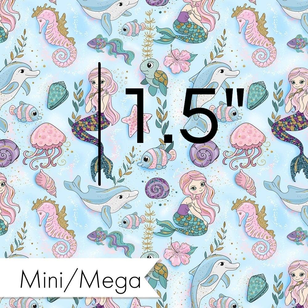 Design 588 Mermaid Dolphin Fabric – made-to-order custom fabric by the metre | Fabric by Missy Rose