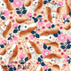 Design 589 - Cute Floral Dog Fabric