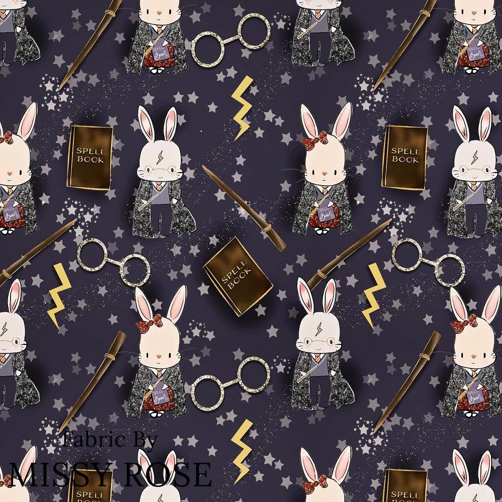 Design 591 Wizard Bunny Fabric – pre-order designer fabric Australia | Fabric by Missy Rose
