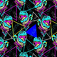 Design 593 - Geometric Dinosaur Fabric