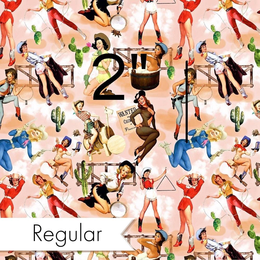 Design 594 Pinup Cowgirl Fabric – Australian custom printed fabric pre-order | Fabric by Missy Rose