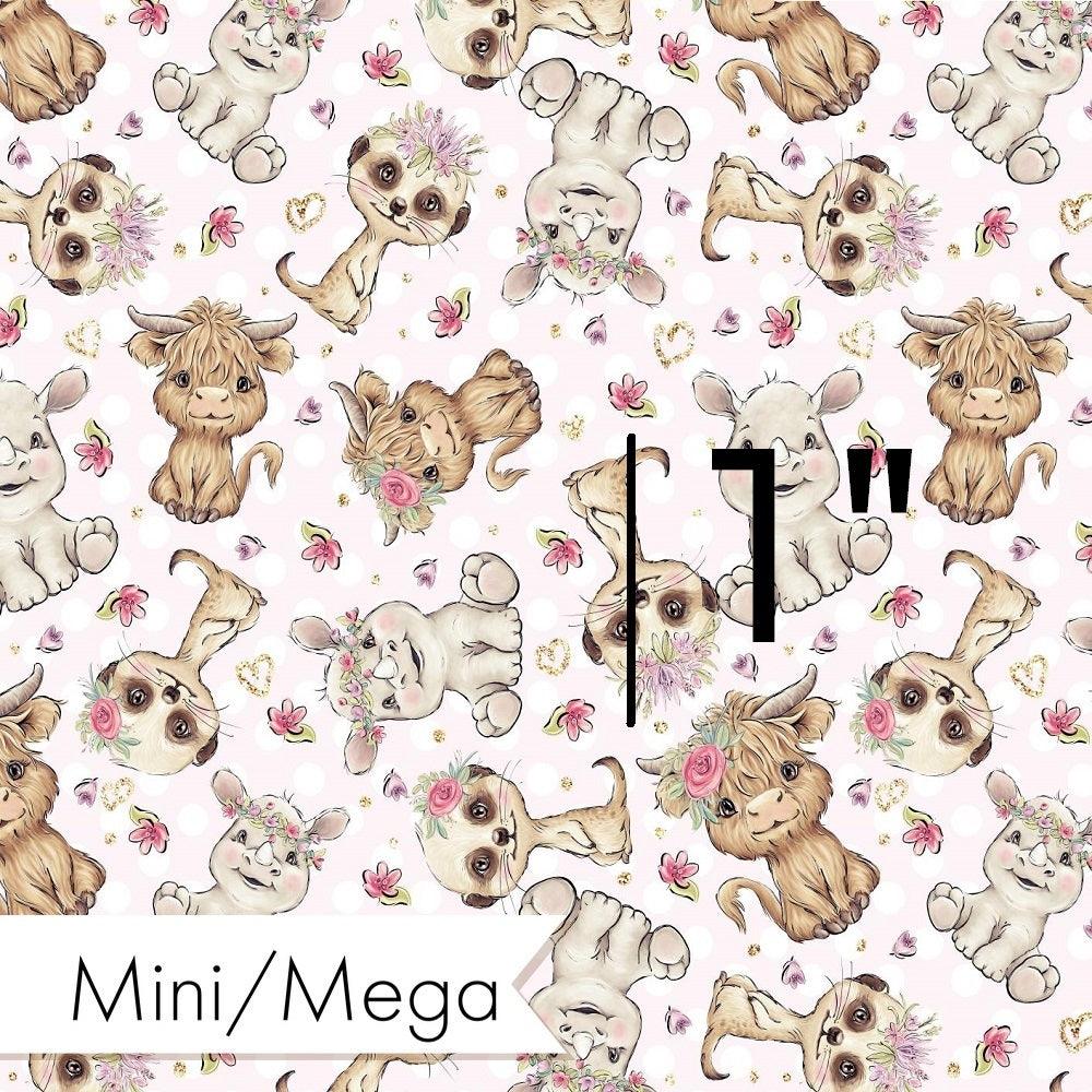Design 6 Pink African Animals Fabric – custom printed pre-order fabric Australia | Fabric by Missy Rose