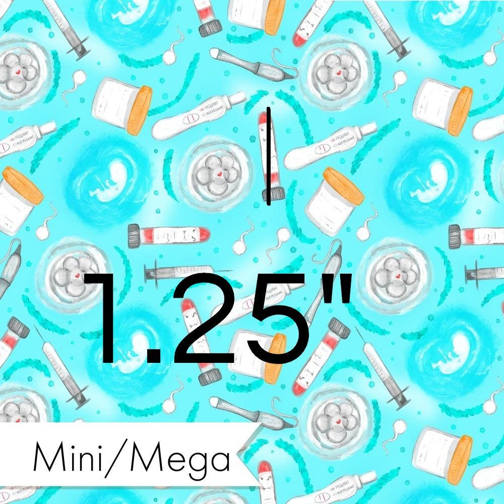 Design 601 Teal IVF Fabric – Australian custom printed fabric pre-order | Fabric by Missy Rose