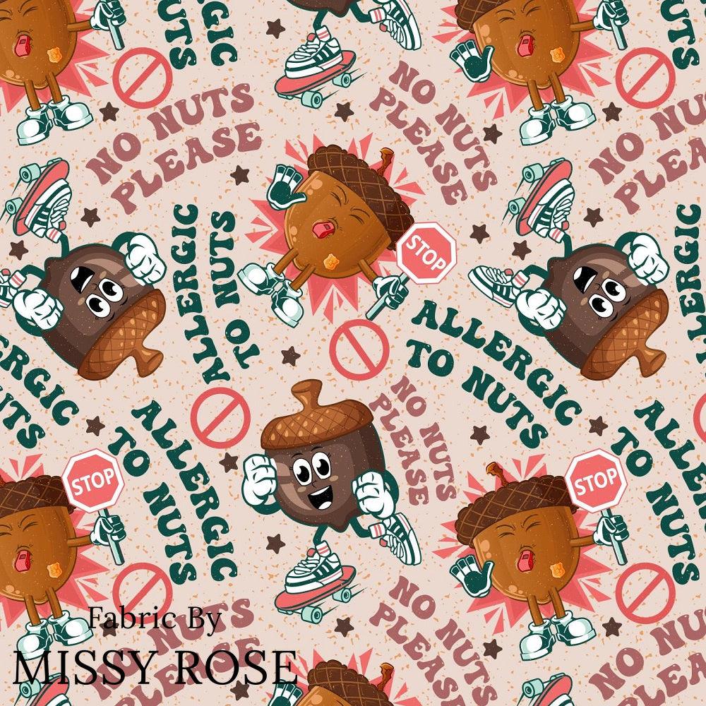 Design 602 Nuts Fabric – made-to-order custom fabric by the metre | Fabric by Missy Rose