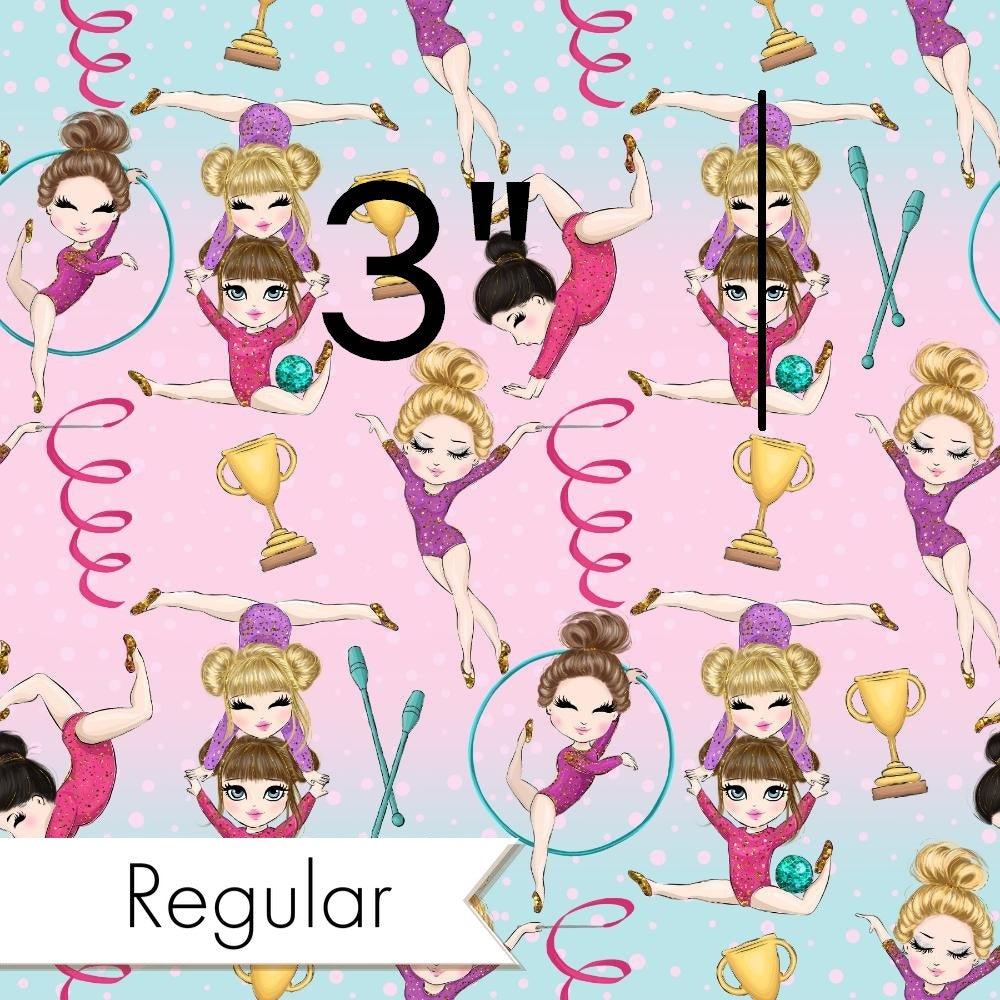 Design 603 Gymnastics Fabric – custom printed pre-order fabric Australia | Fabric by Missy Rose