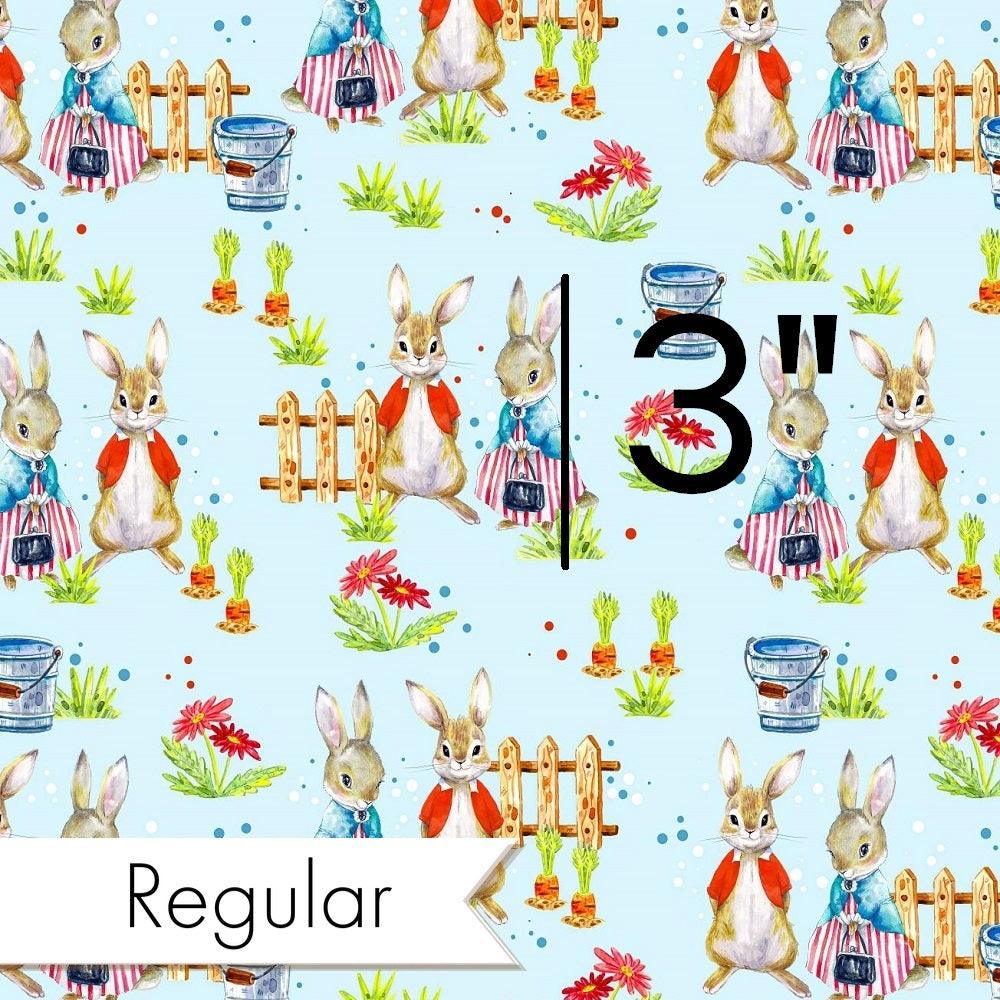 Design 604 Blue Rabbit Fabric – Australian custom printed fabric pre-order | Fabric by Missy Rose